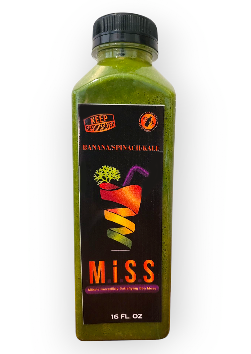 Kale-Spinach-Banana Sea Moss Smoothie