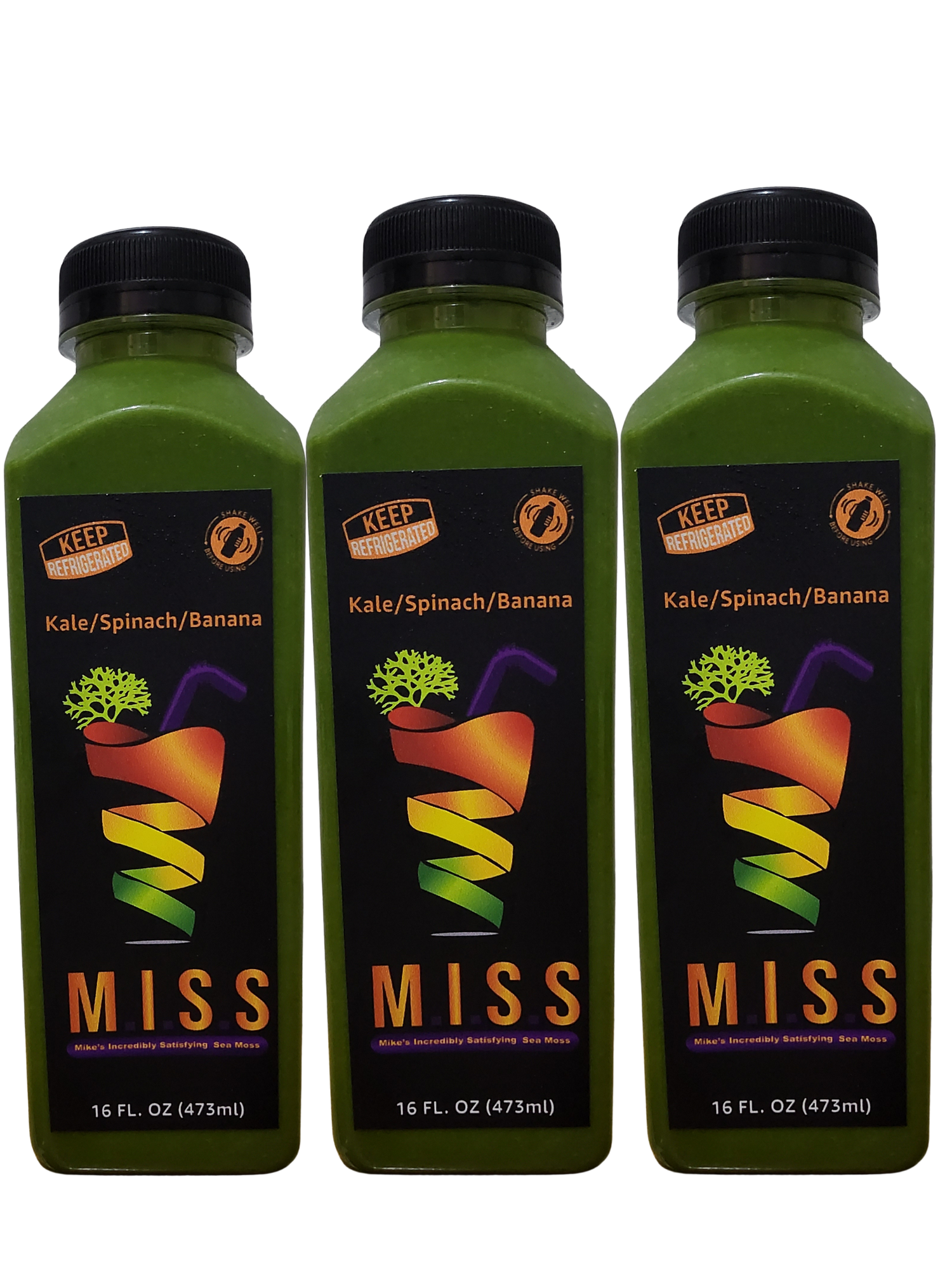 Kale Spinach Banana Sea Moss Smoothie 30 Pack by Mike's Sea Moss