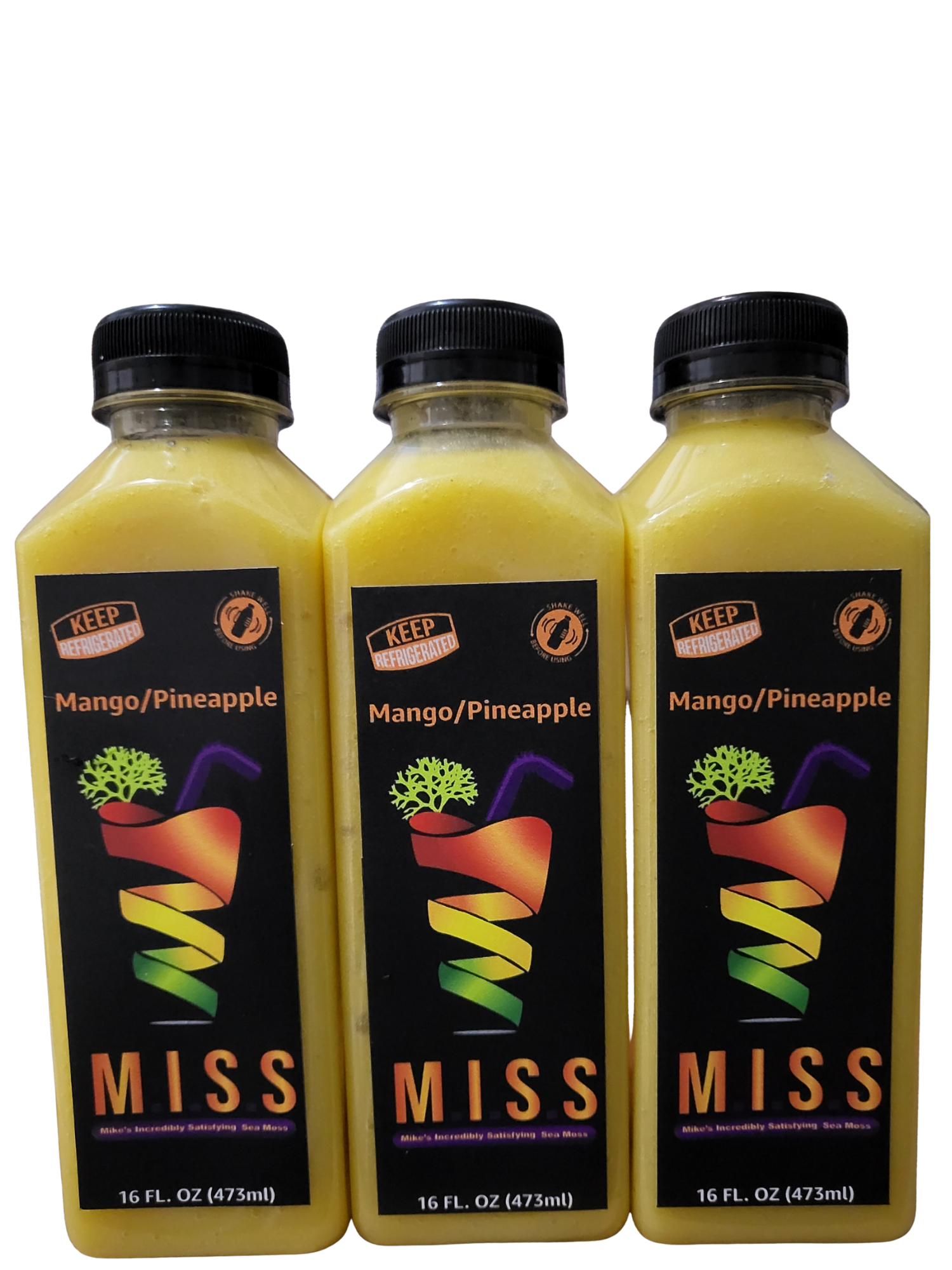 Mango Pineapple Sea Moss Smoothie 30 Pack by Mike's Sea Moss