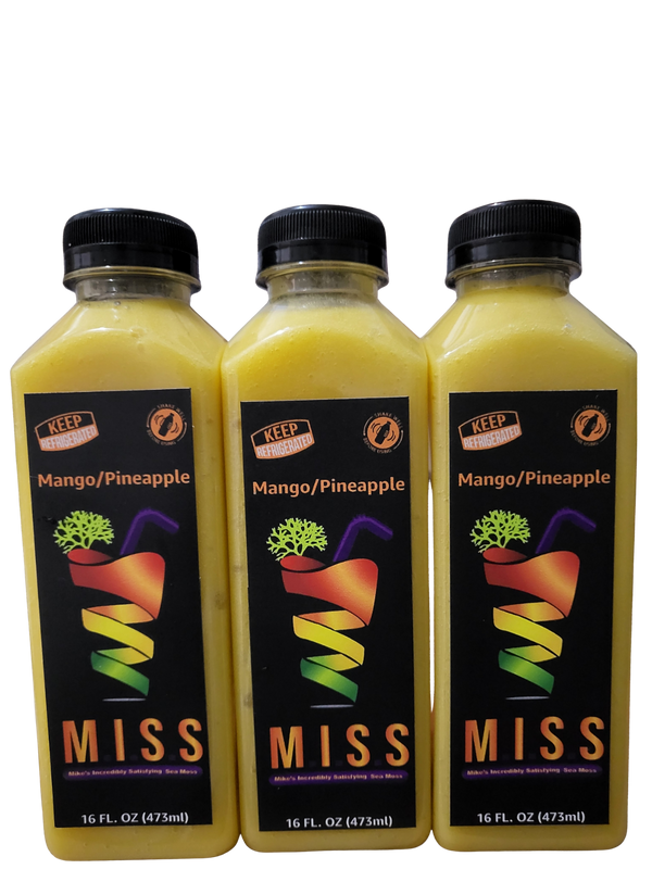 Mango Pineapple Sea Moss Smoothie 30 Pack by Mike's Sea Moss