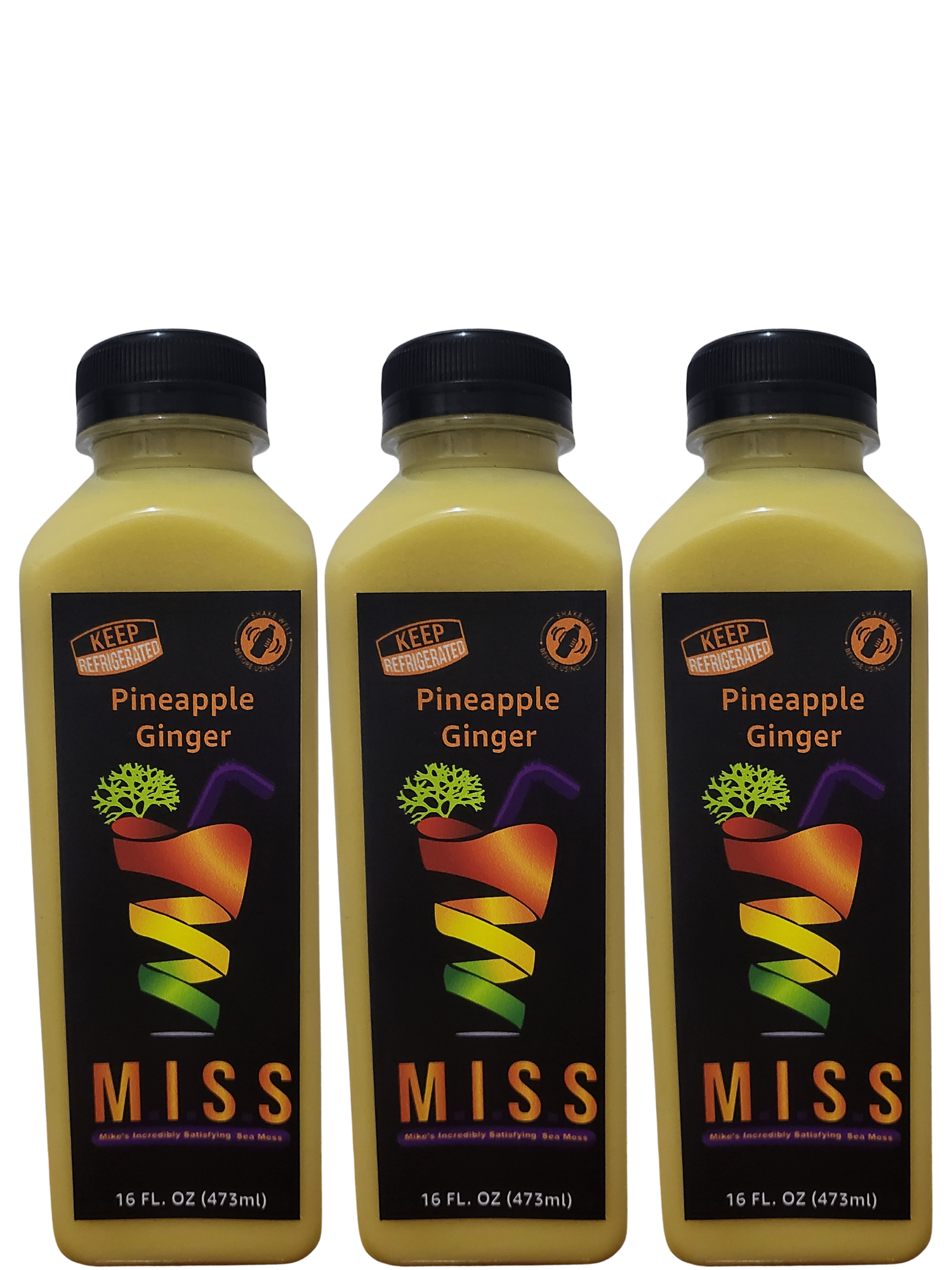 Pineapple Ginger Sea Moss Smoothie 30 Pack by Mike's Sea Moss