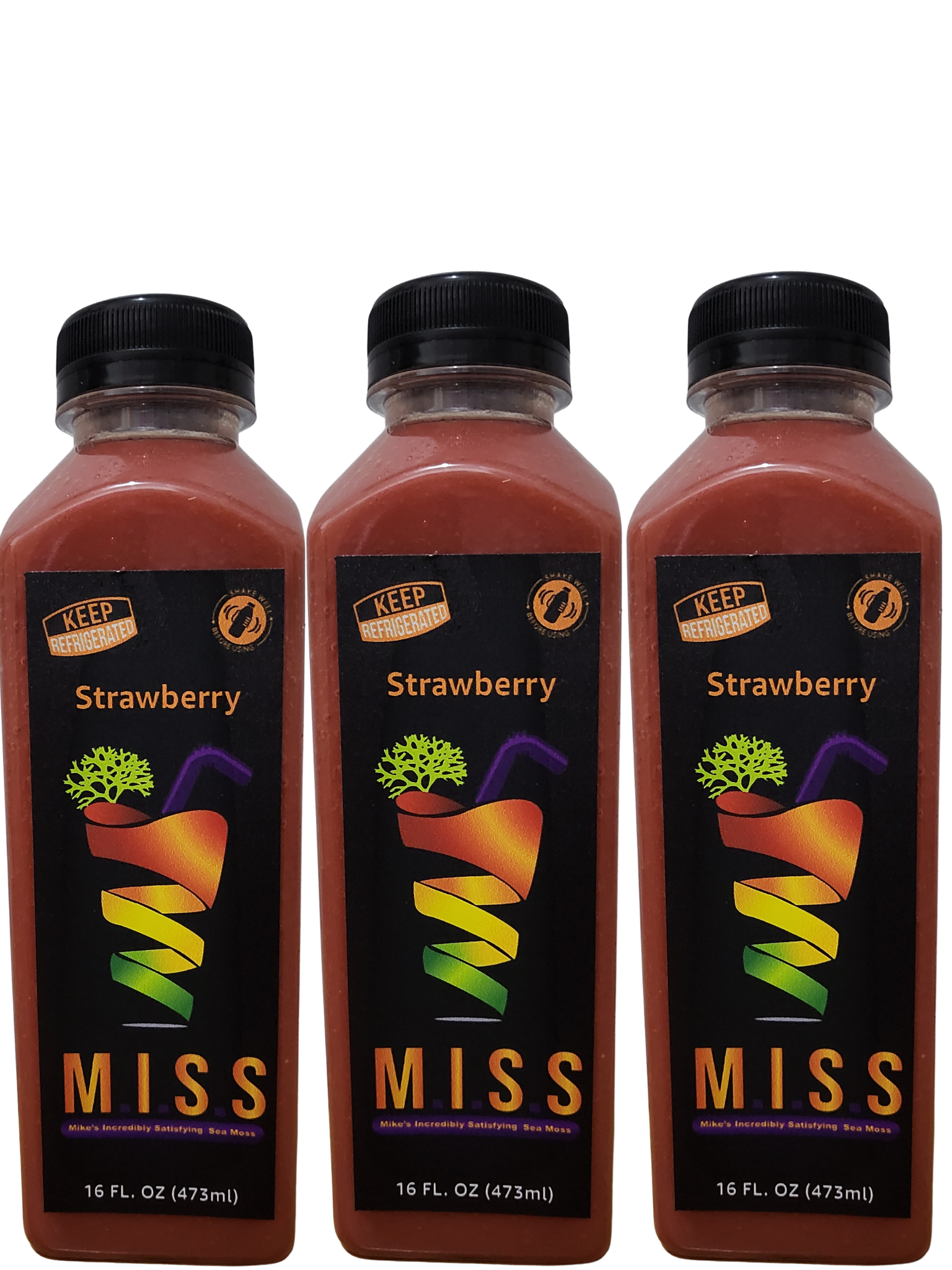 Strawberry Sea Moss Smoothie 30 Pack by Mike's Sea Moss