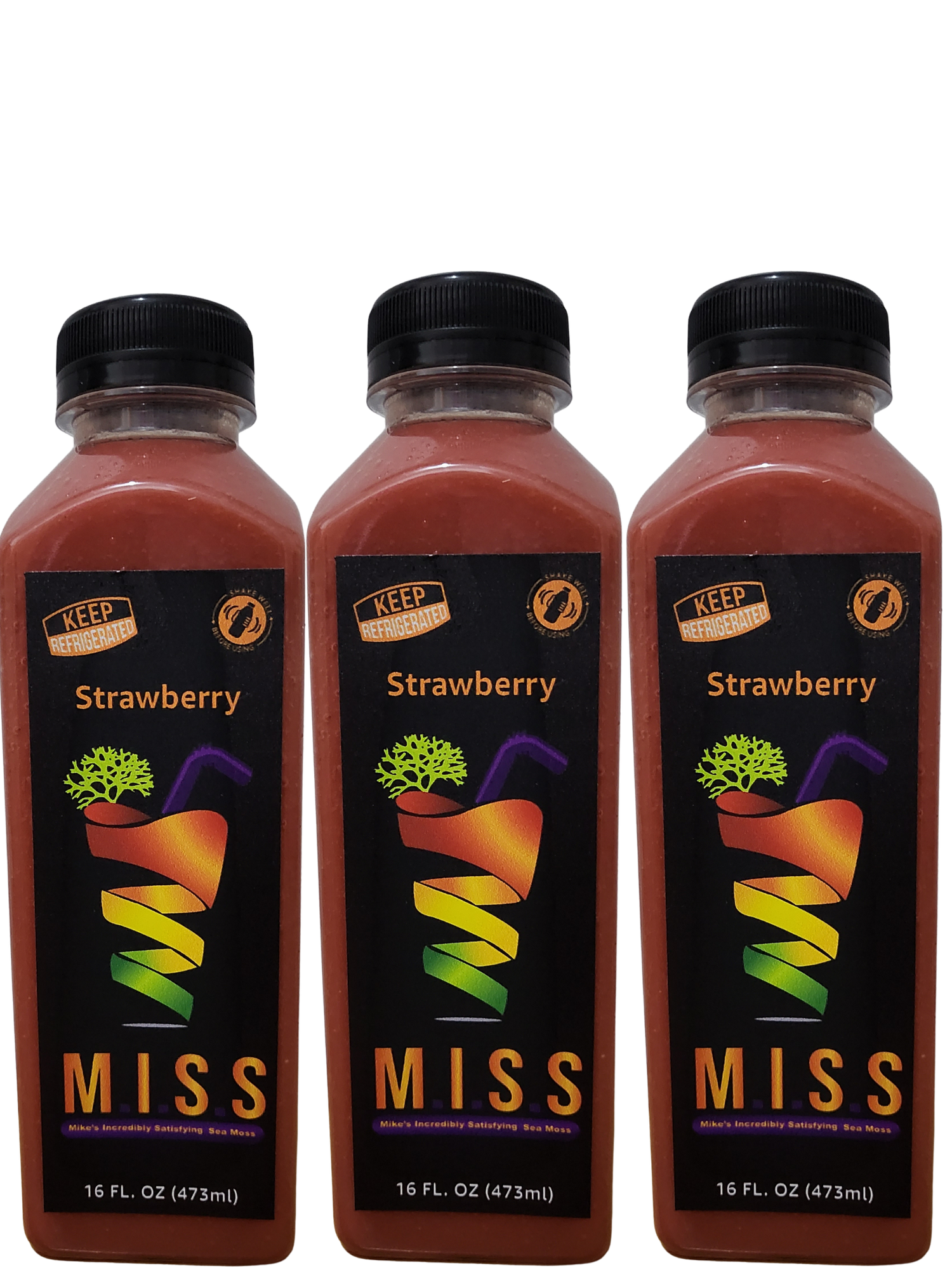 Strawberry Sea Moss Smoothie 30 Pack by Mike's Sea Moss