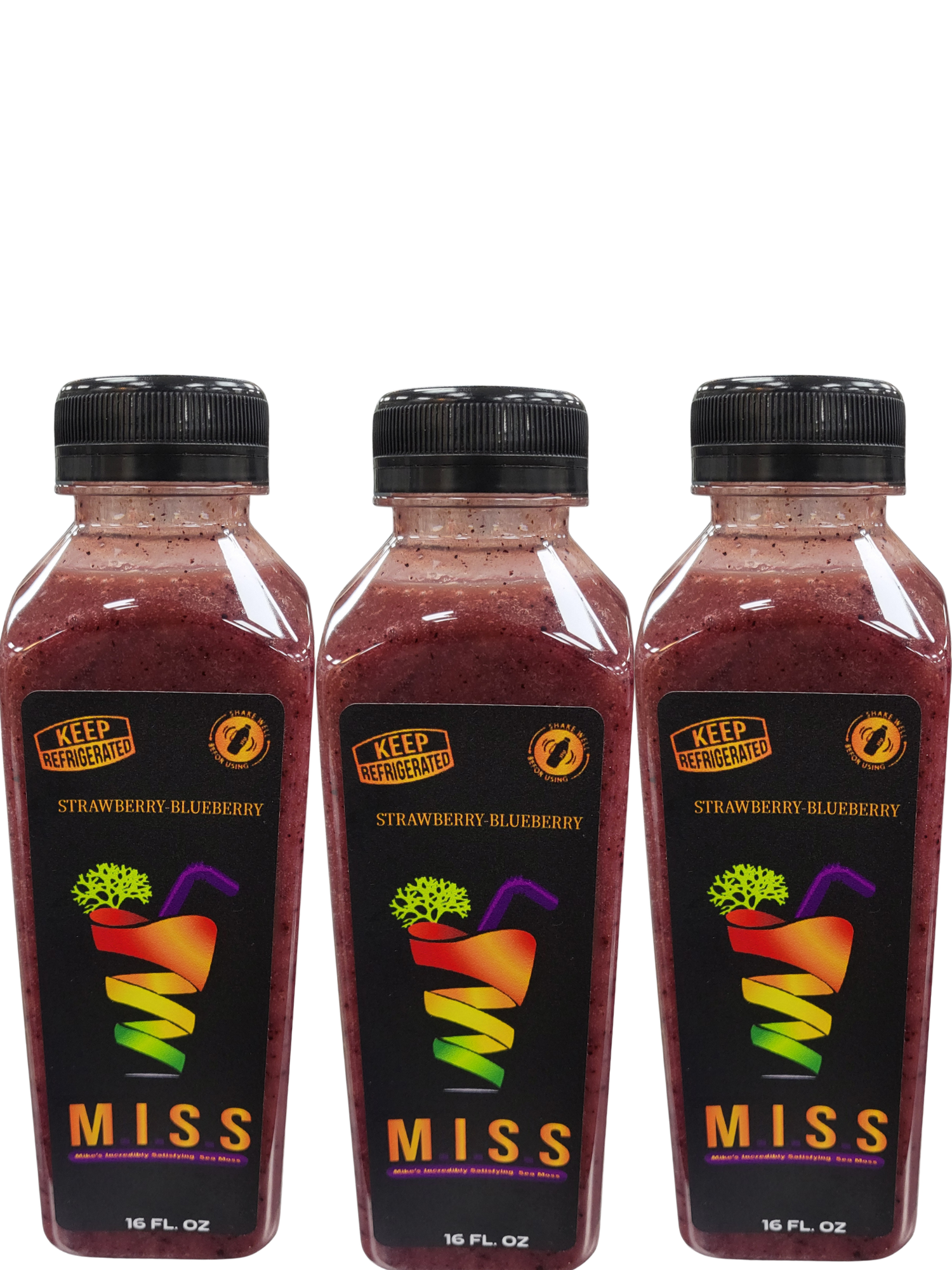 Strawberry Blueberry Sea Moss Smoothie 30 Pack by Mike's Sea Moss